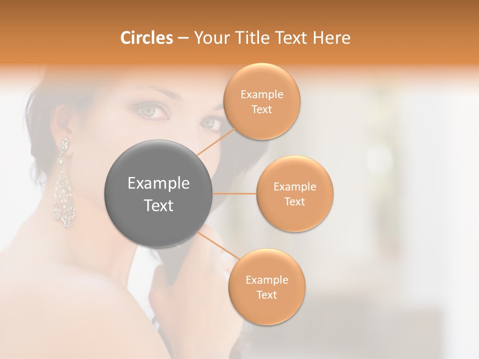 Glamour Female Hair PowerPoint Template