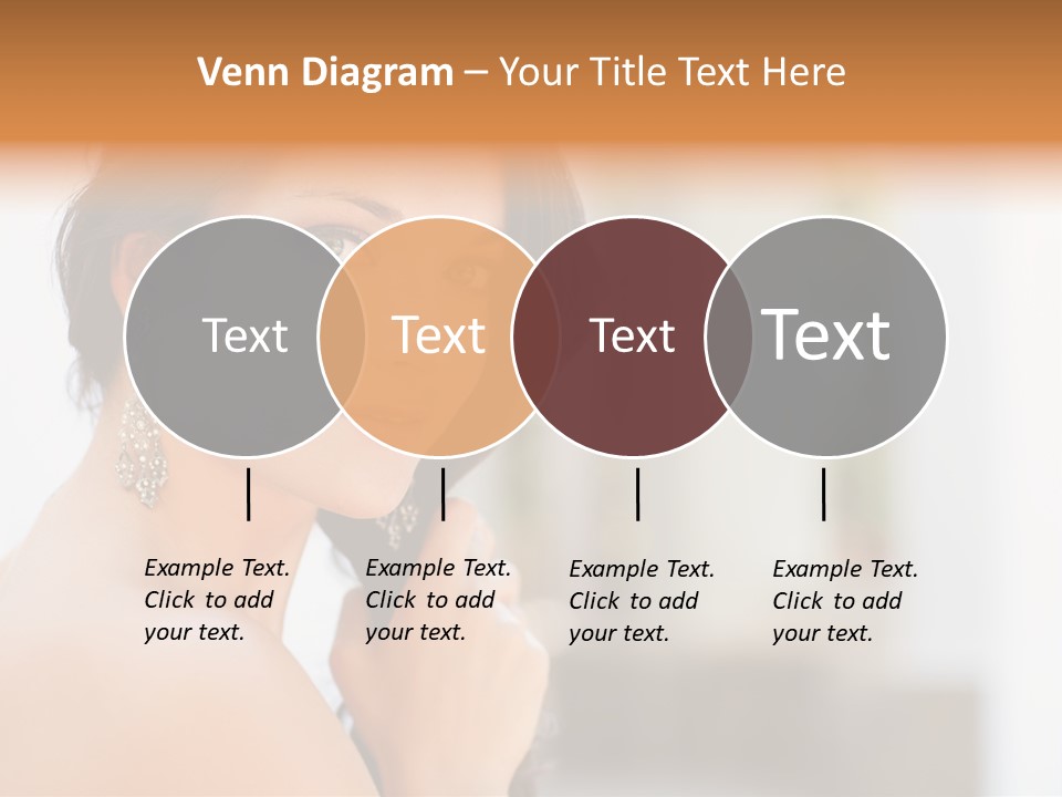 Glamour Female Hair PowerPoint Template