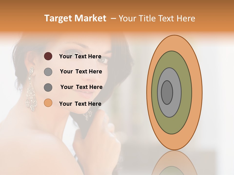 Glamour Female Hair PowerPoint Template