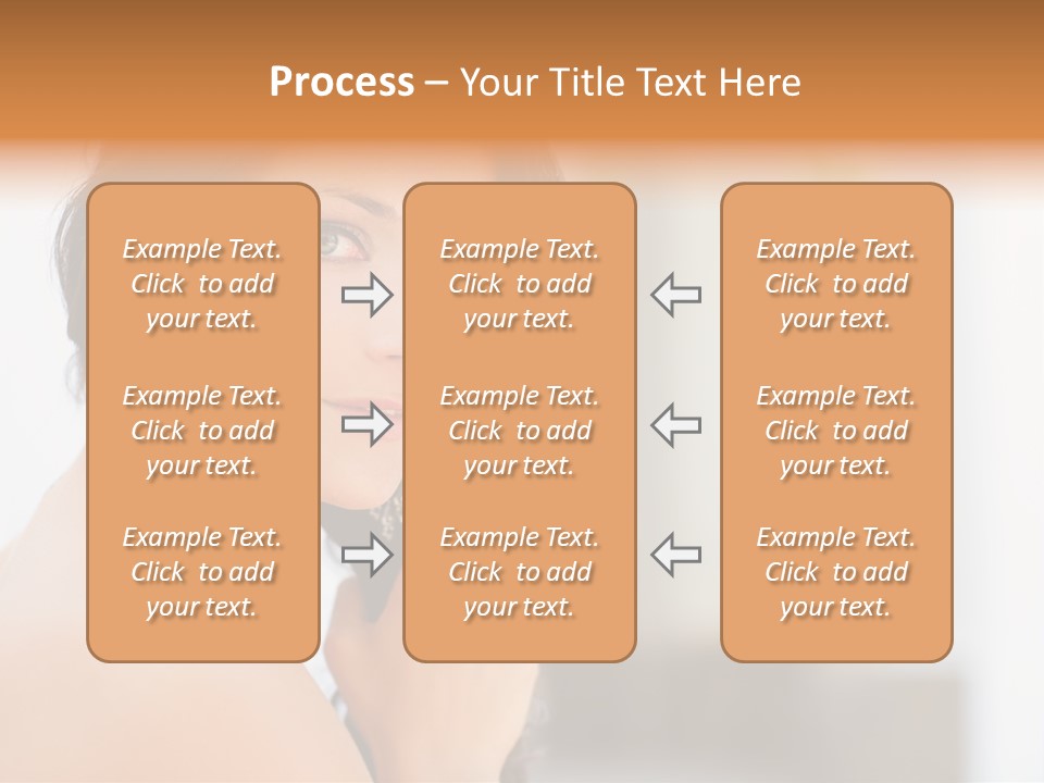 Glamour Female Hair PowerPoint Template