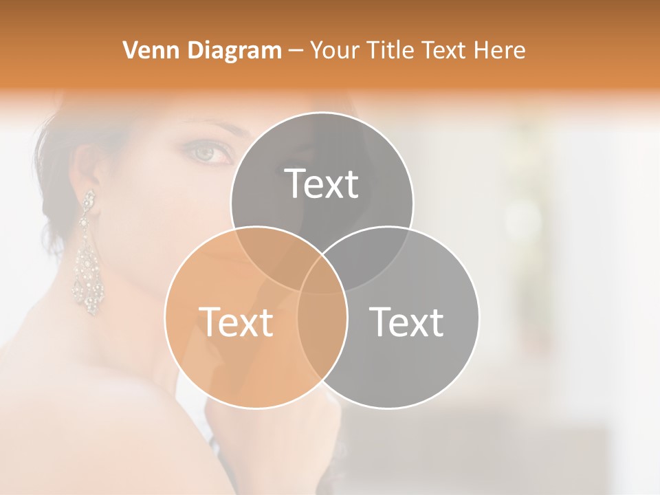 Glamour Female Hair PowerPoint Template