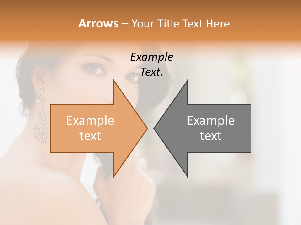 Glamour Female Hair PowerPoint Template