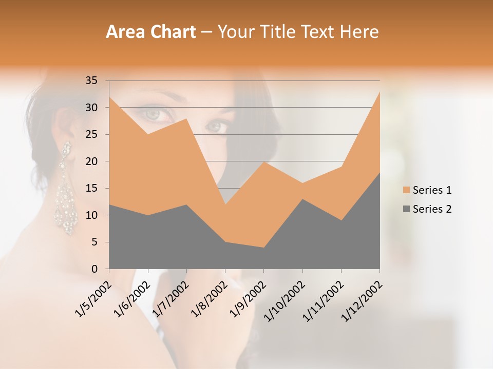 Glamour Female Hair PowerPoint Template