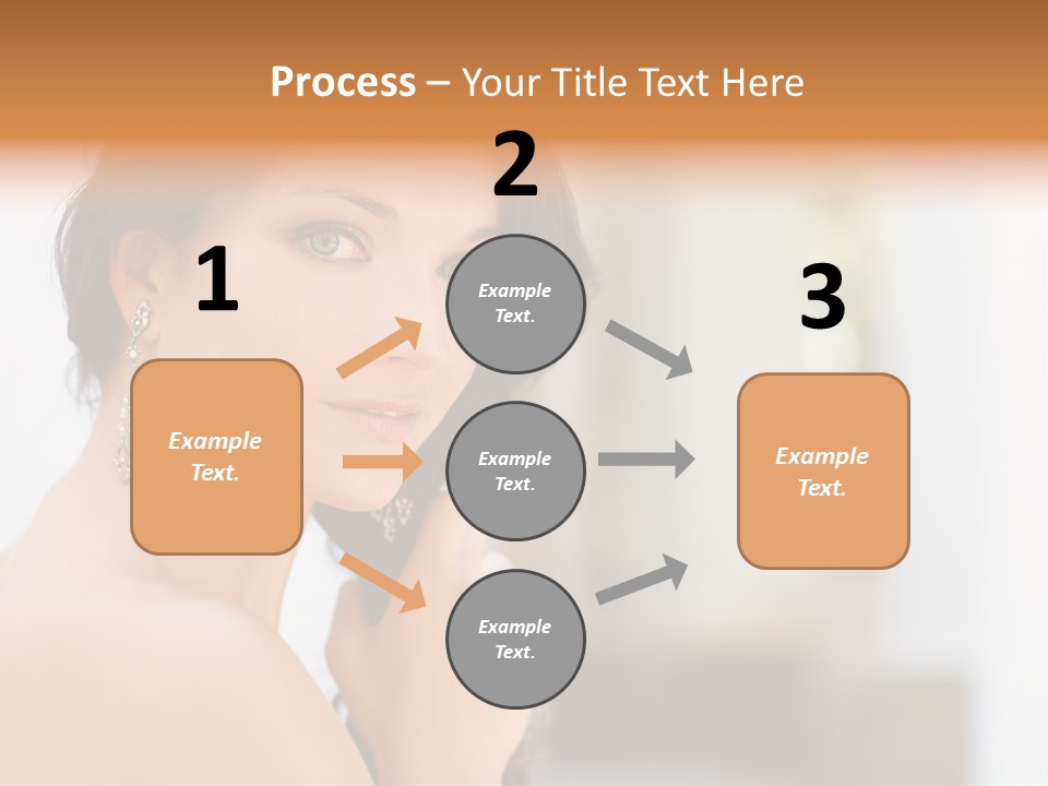 Glamour Female Hair PowerPoint Template