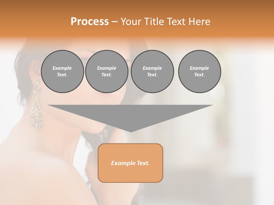 Glamour Female Hair PowerPoint Template