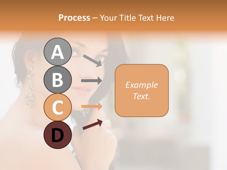 Glamour Female Hair PowerPoint Template