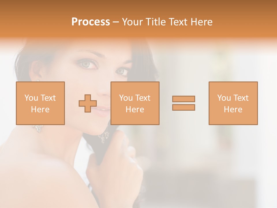 Glamour Female Hair PowerPoint Template