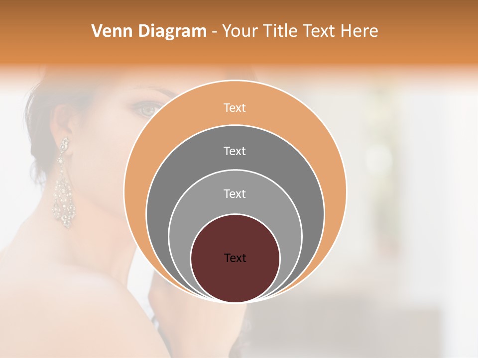 Glamour Female Hair PowerPoint Template