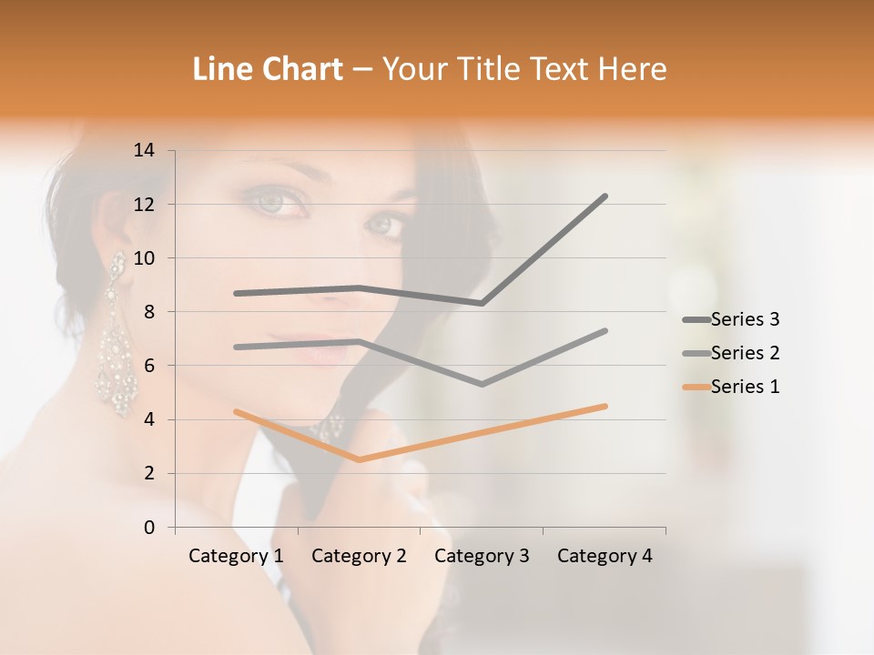 Glamour Female Hair PowerPoint Template