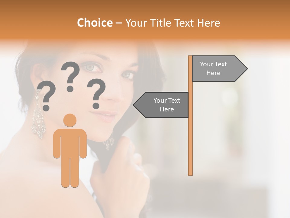 Glamour Female Hair PowerPoint Template