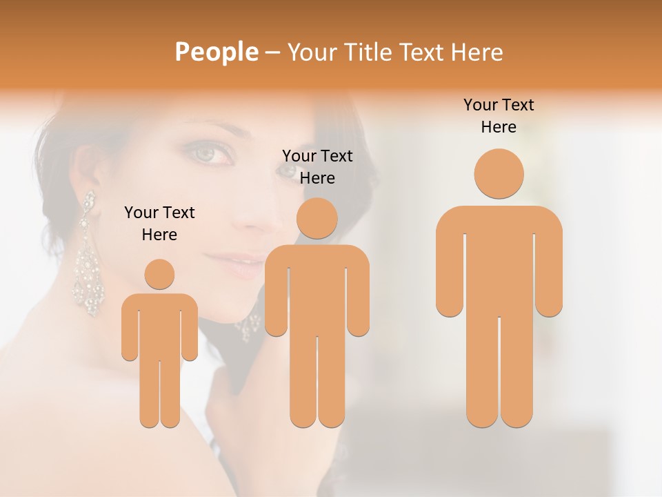 Glamour Female Hair PowerPoint Template