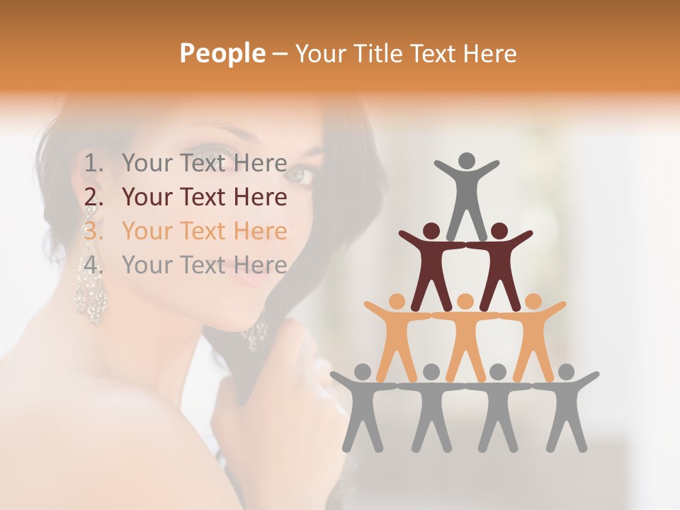 Glamour Female Hair PowerPoint Template