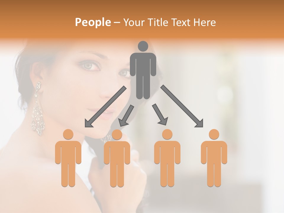 Glamour Female Hair PowerPoint Template