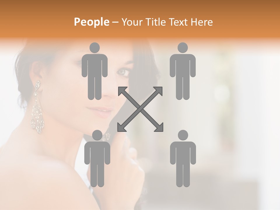 Glamour Female Hair PowerPoint Template