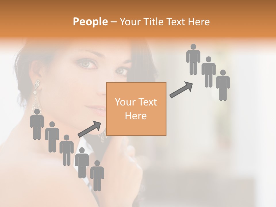 Glamour Female Hair PowerPoint Template