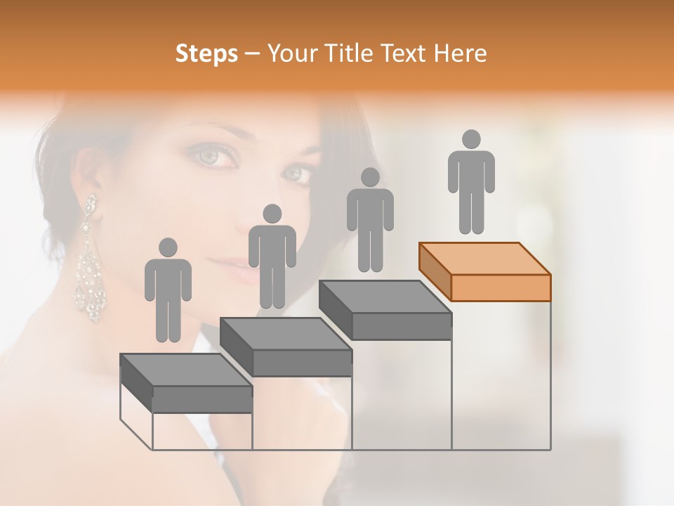 Glamour Female Hair PowerPoint Template