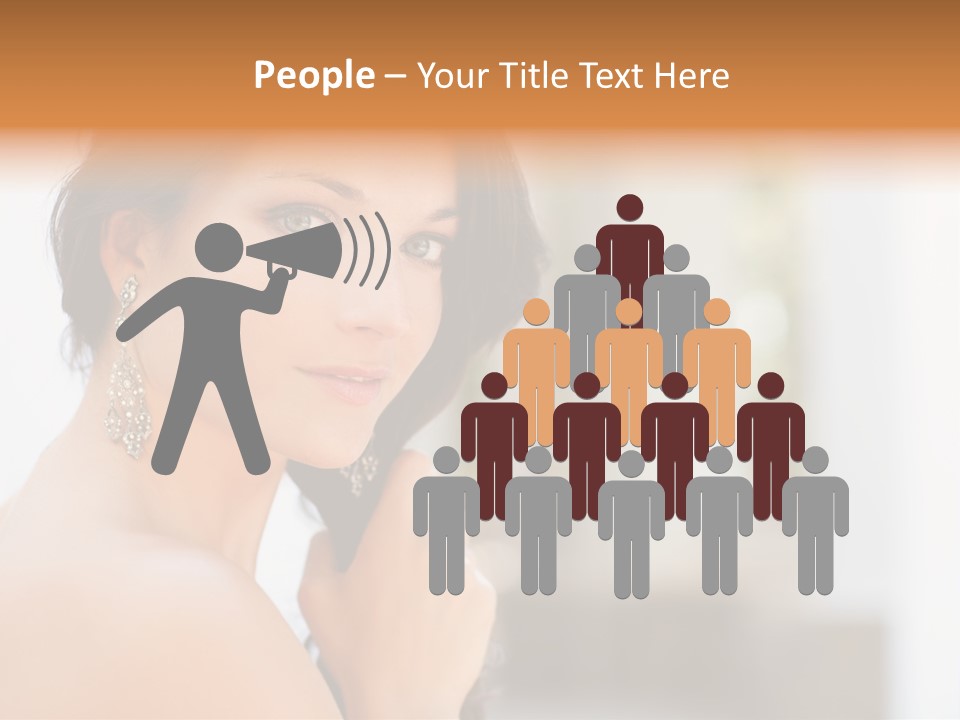 Glamour Female Hair PowerPoint Template