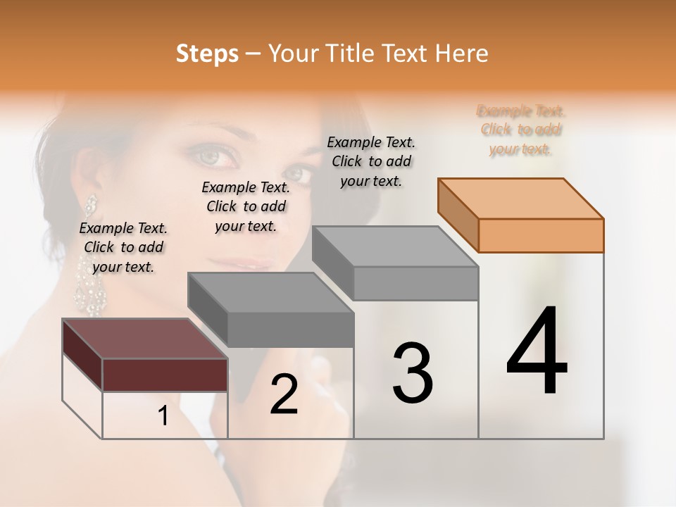 Glamour Female Hair PowerPoint Template