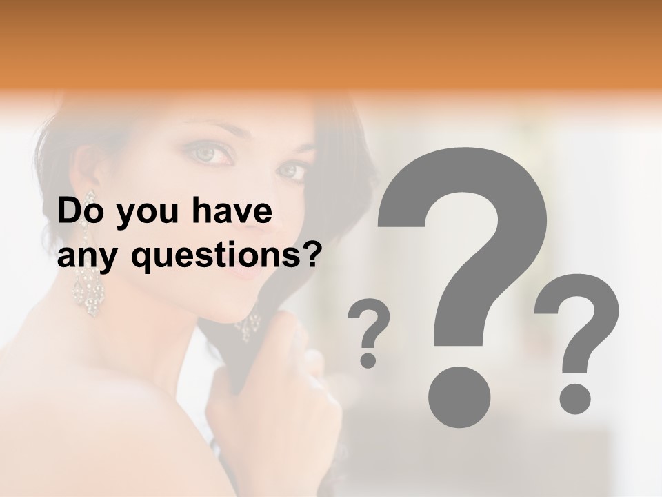 Glamour Female Hair PowerPoint Template