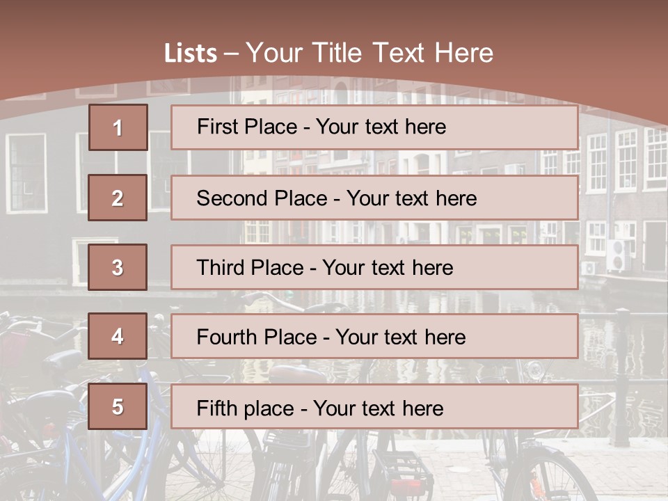 Center Cycle Beautiful PowerPoint Template