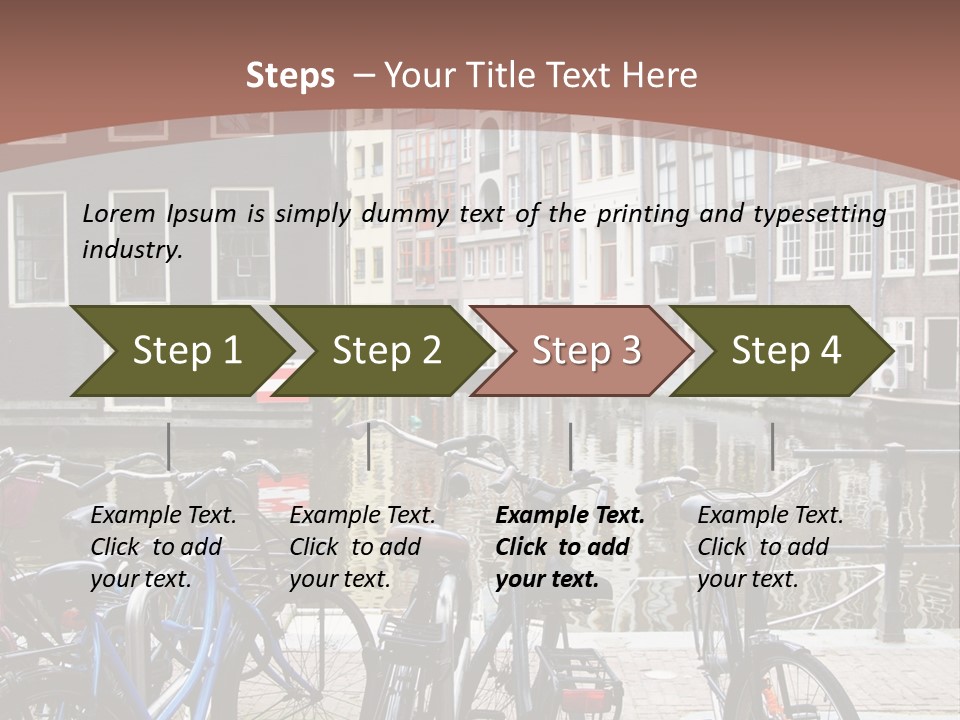 Center Cycle Beautiful PowerPoint Template
