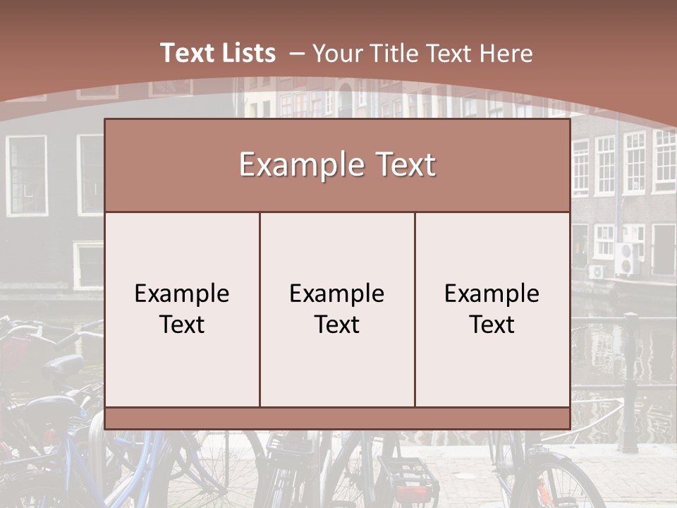 Center Cycle Beautiful PowerPoint Template