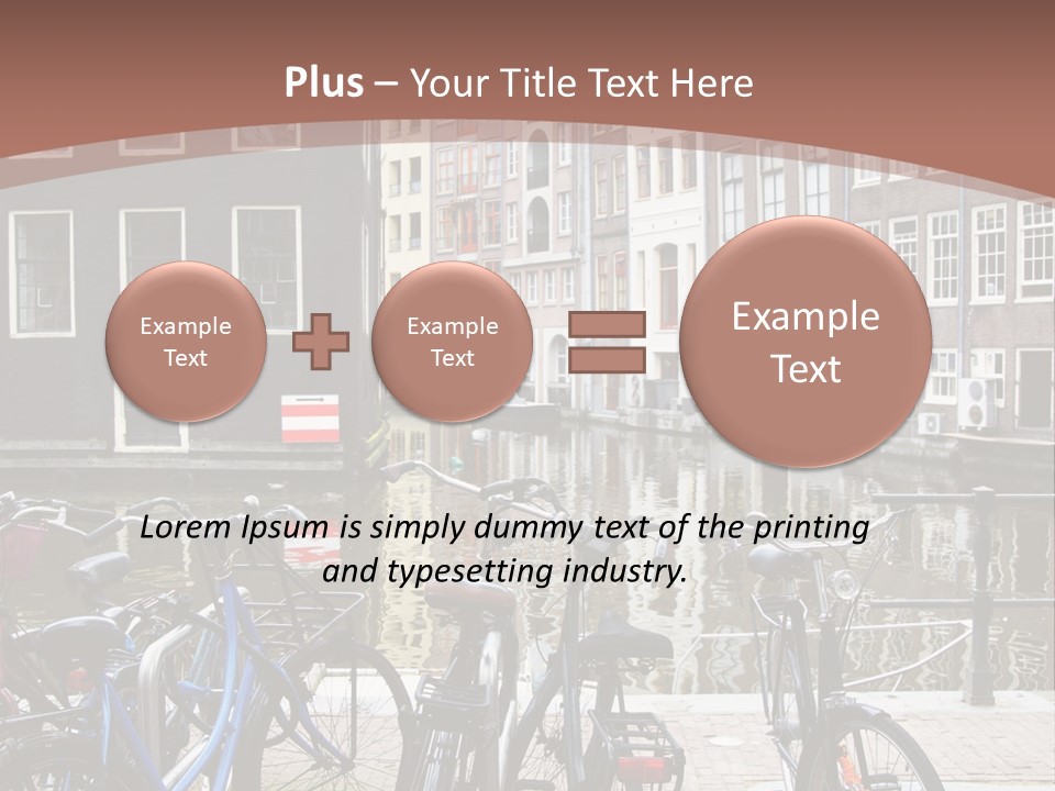 Center Cycle Beautiful PowerPoint Template