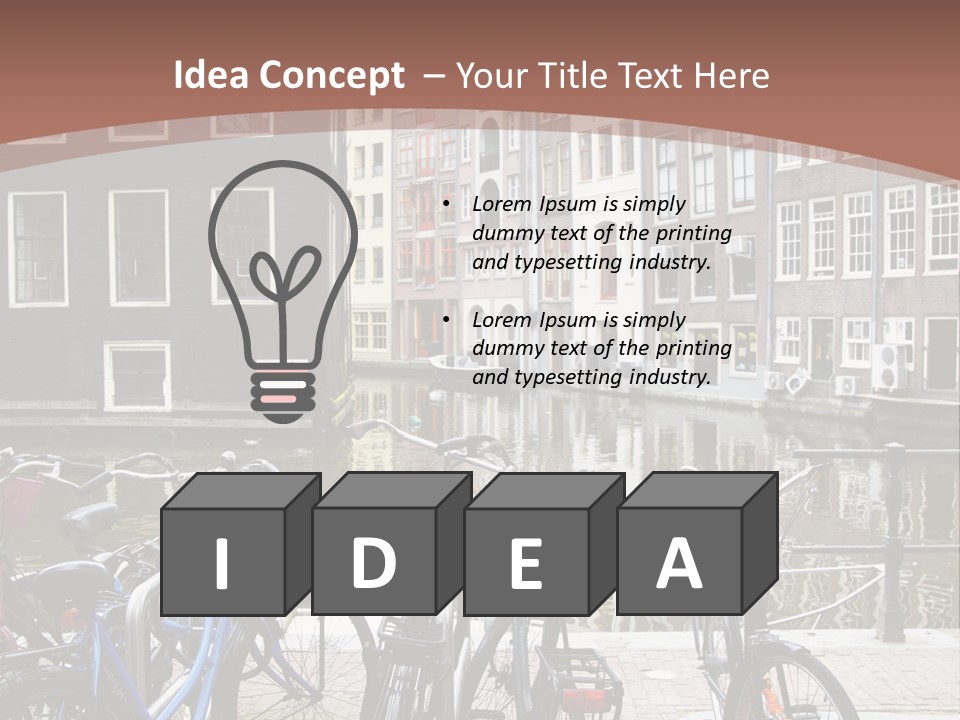 Center Cycle Beautiful PowerPoint Template