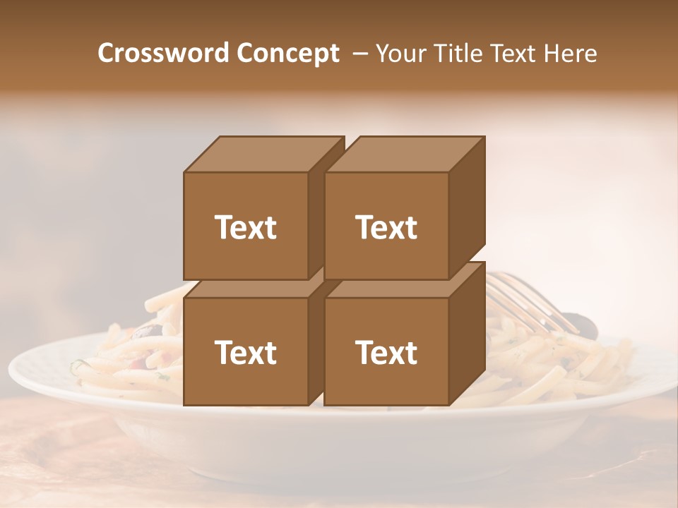Food Table Wood Vegetarian PowerPoint Template