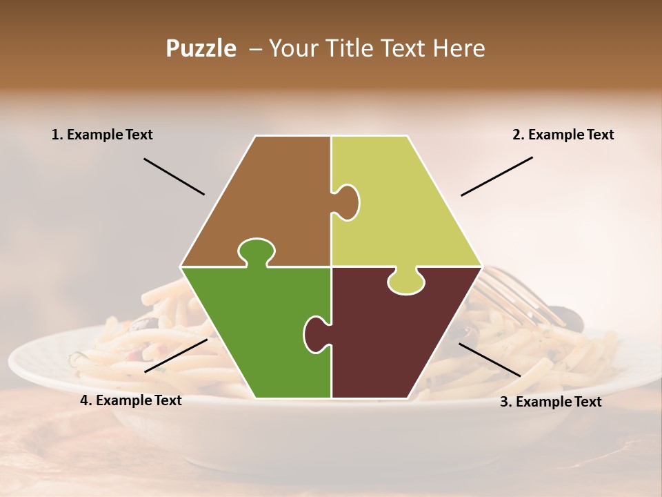 Food Table Wood Vegetarian PowerPoint Template