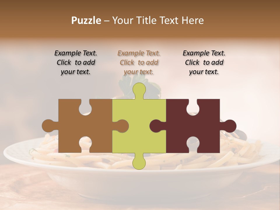 Food Table Wood Vegetarian PowerPoint Template