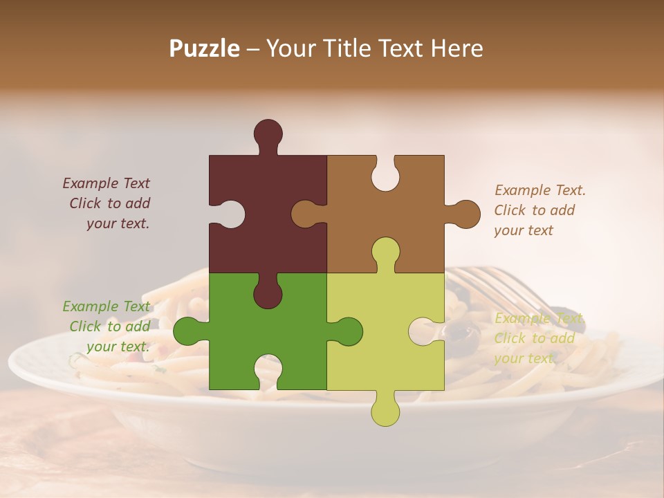 Food Table Wood Vegetarian PowerPoint Template