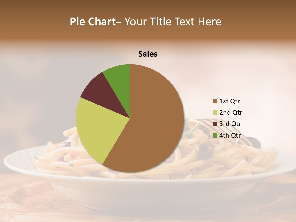 Food Table Wood Vegetarian PowerPoint Template