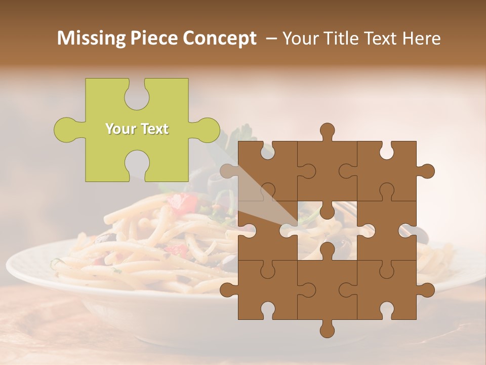 Food Table Wood Vegetarian PowerPoint Template