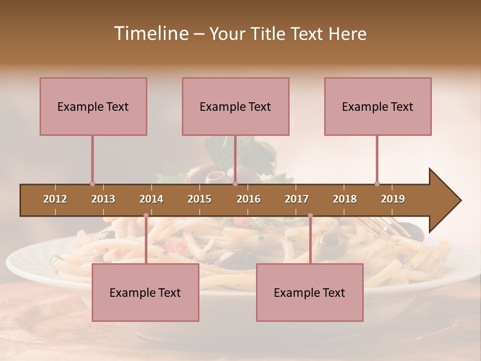 Food Table Wood Vegetarian PowerPoint Template