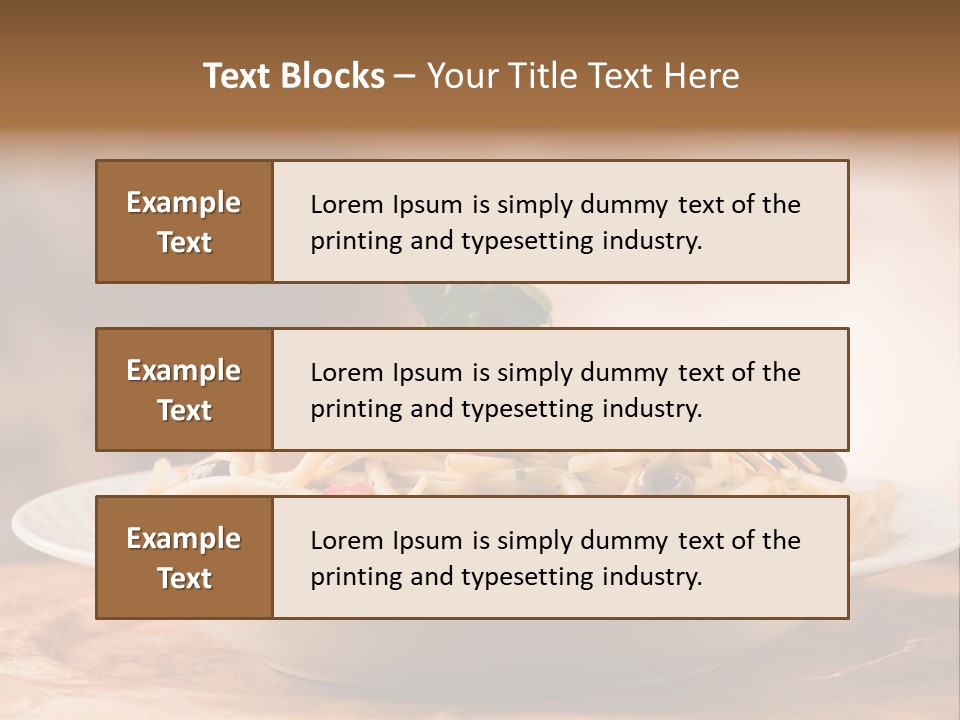 Food Table Wood Vegetarian PowerPoint Template