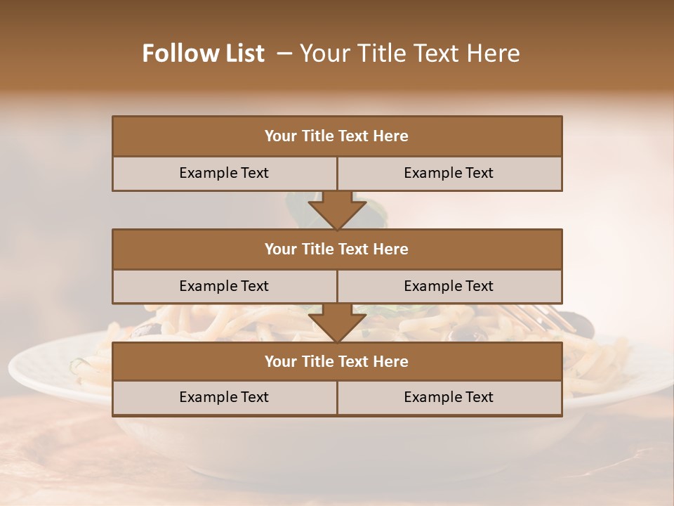 Food Table Wood Vegetarian PowerPoint Template