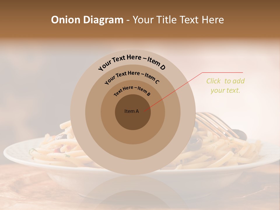 Food Table Wood Vegetarian PowerPoint Template