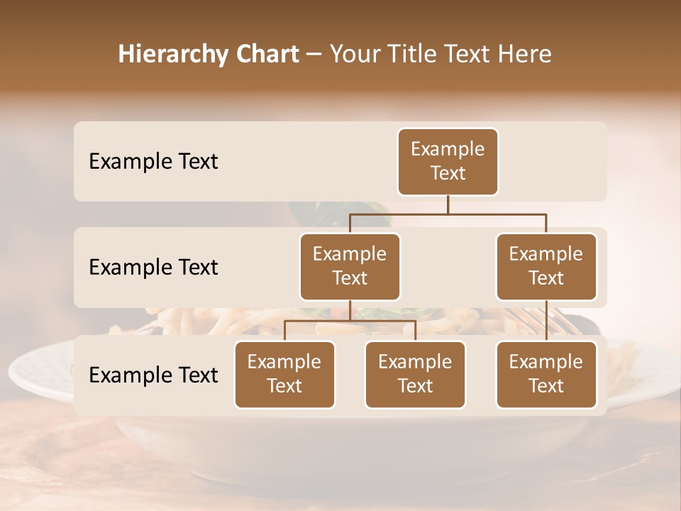 Food Table Wood Vegetarian PowerPoint Template