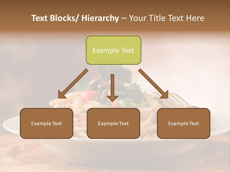 Food Table Wood Vegetarian PowerPoint Template