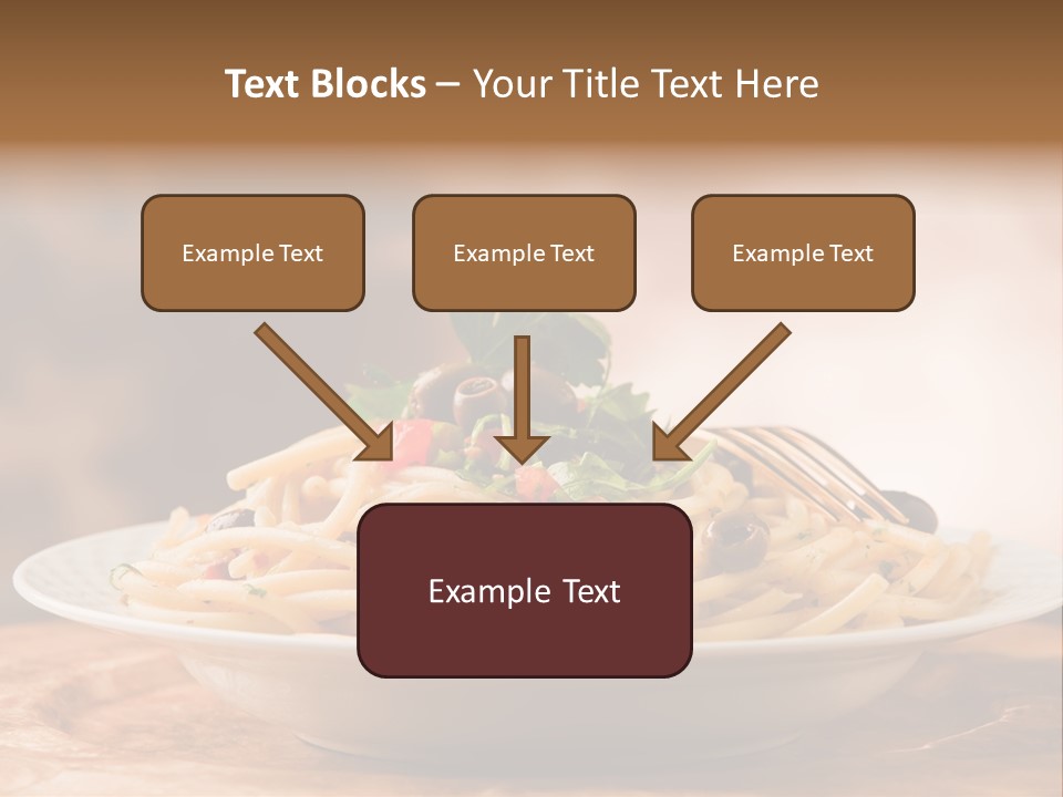 Food Table Wood Vegetarian PowerPoint Template