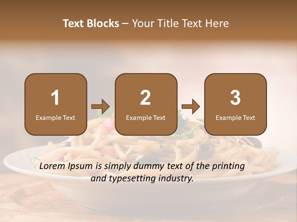 Food Table Wood Vegetarian PowerPoint Template