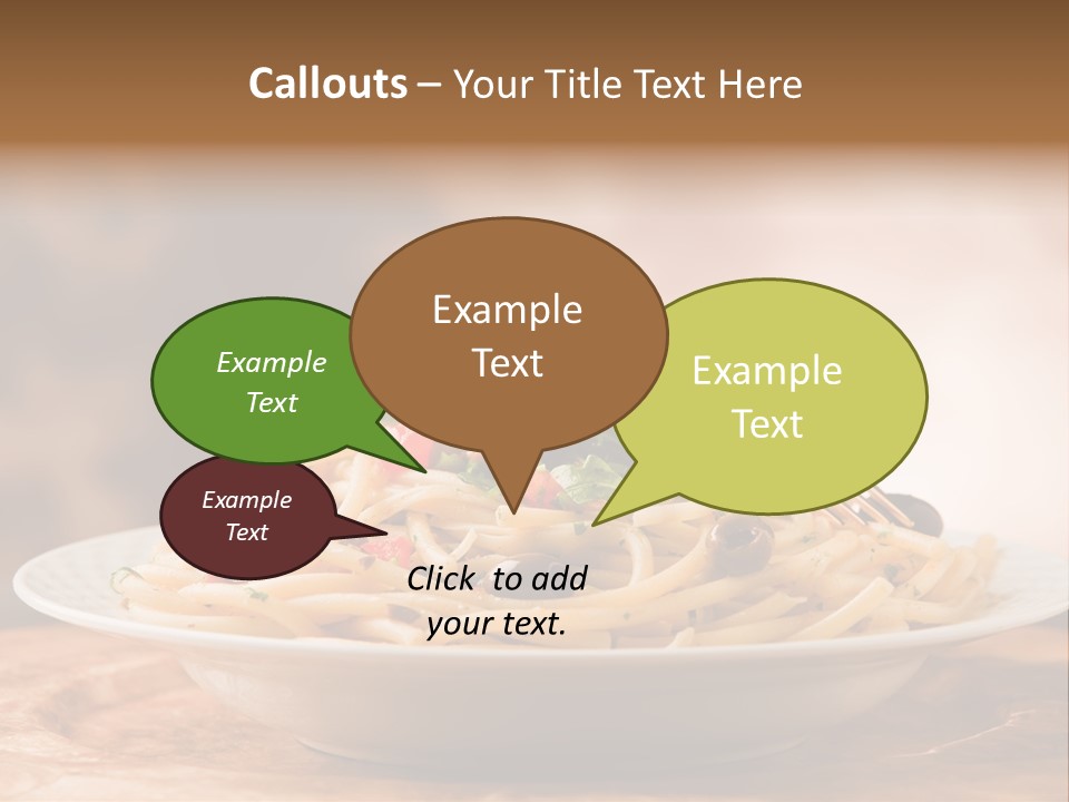 Food Table Wood Vegetarian PowerPoint Template