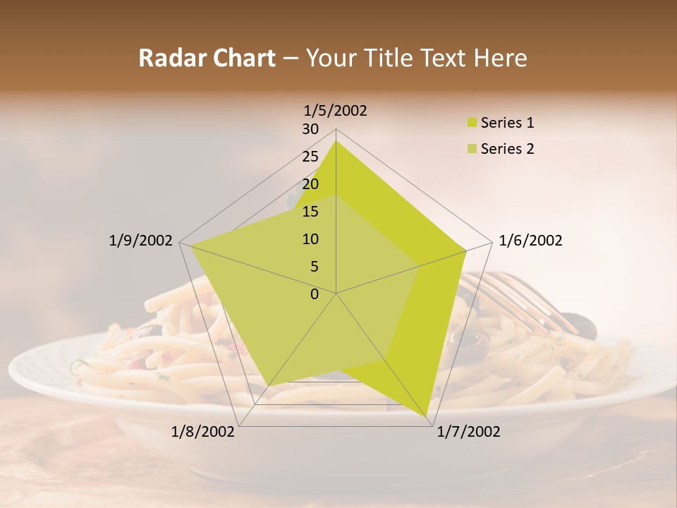 Food Table Wood Vegetarian PowerPoint Template
