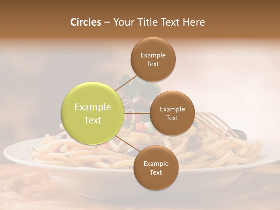 Food Table Wood Vegetarian PowerPoint Template