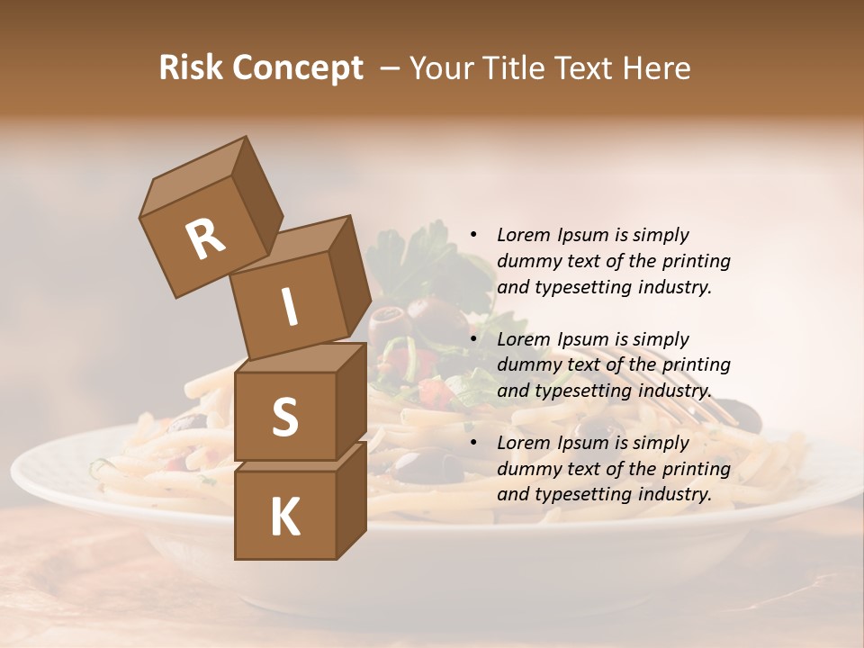 Food Table Wood Vegetarian PowerPoint Template