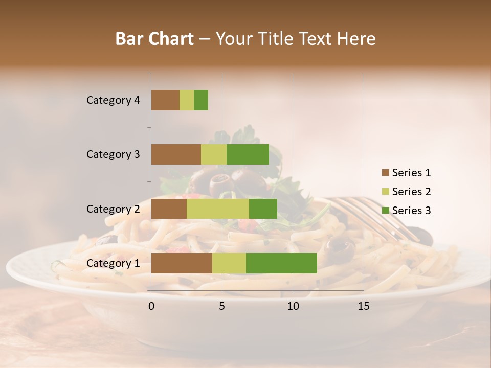 Food Table Wood Vegetarian PowerPoint Template