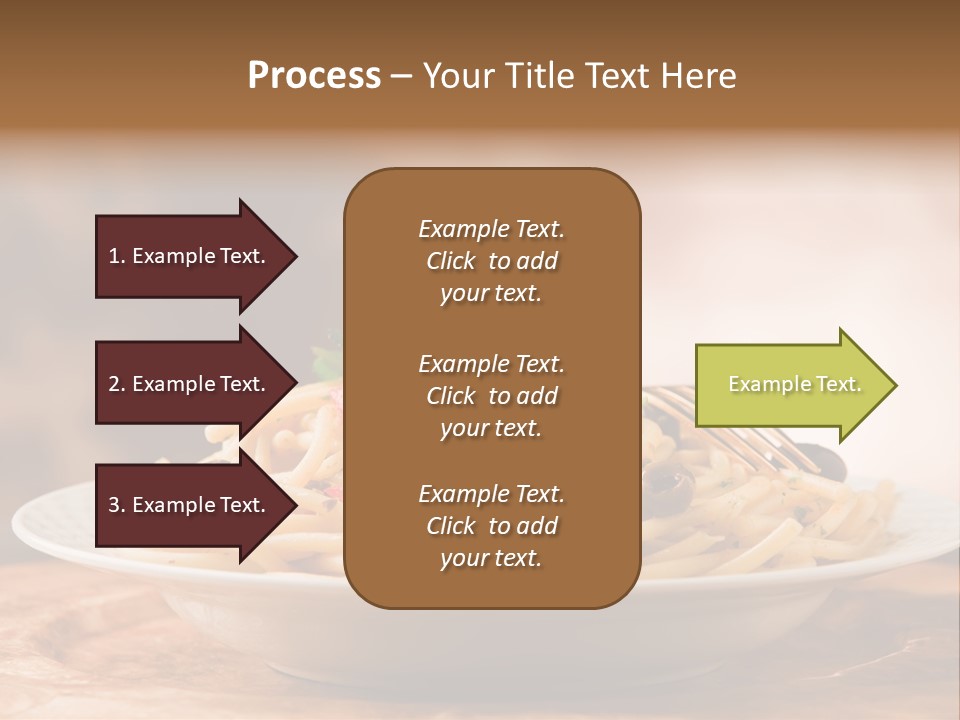 Food Table Wood Vegetarian PowerPoint Template