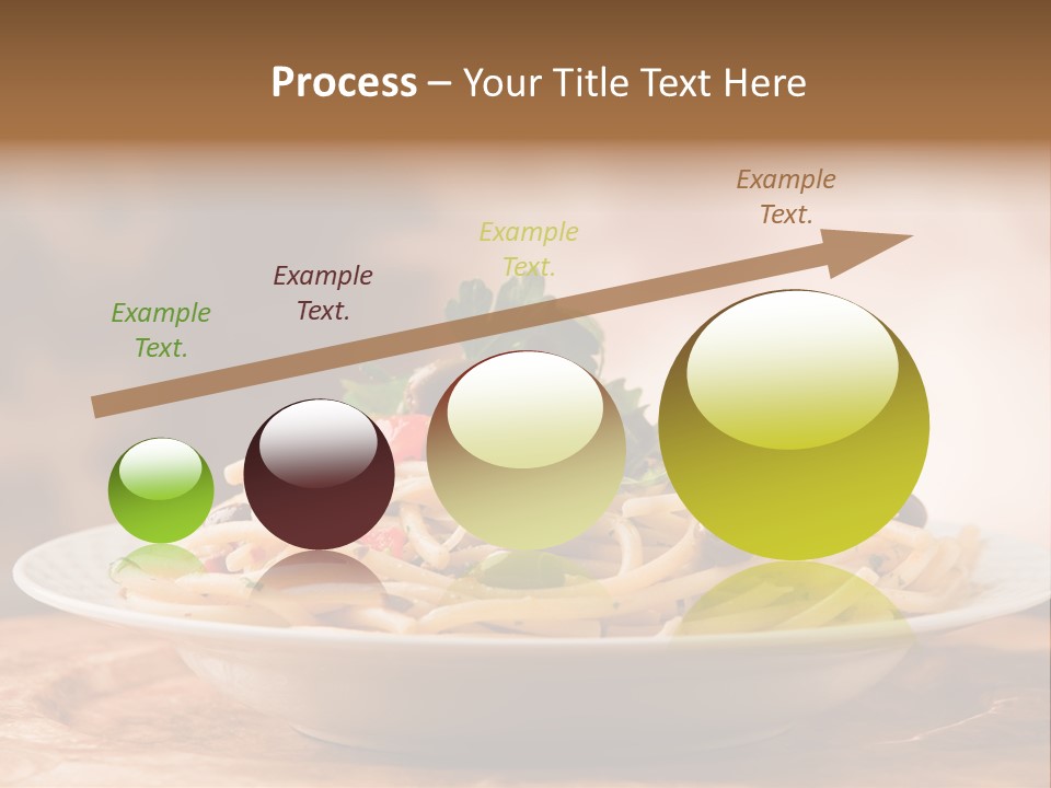 Food Table Wood Vegetarian PowerPoint Template