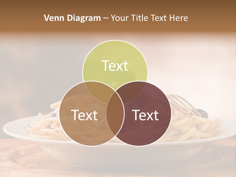Food Table Wood Vegetarian PowerPoint Template